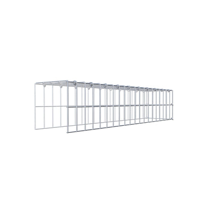 Anbaugabione Typ 4 100 cm x 20 cm x 20 cm (L x H x T), Maschenweite 5 cm x 10 cm, C-Ring
