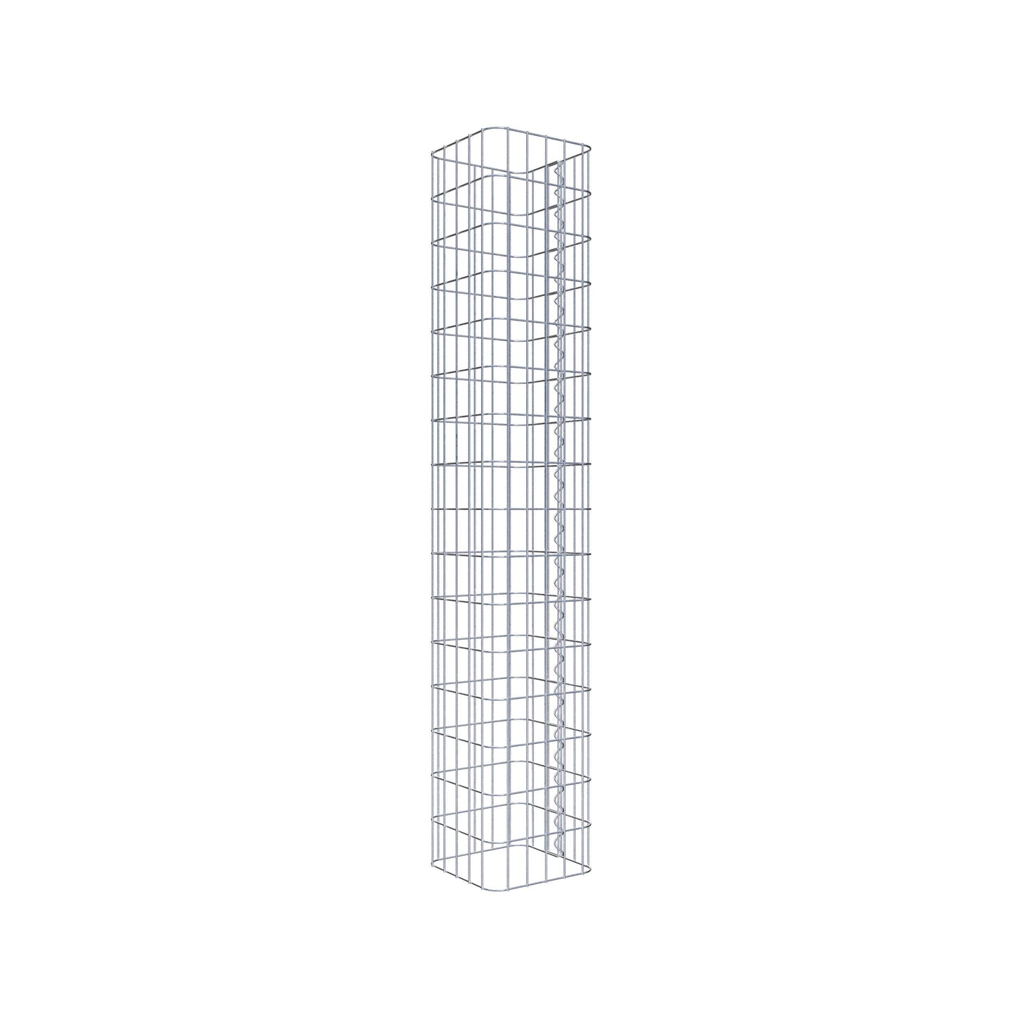 Gabionpelare vinkelrät 27 cm x 27 cm, 160 cm höjd, MW 5 cm x 10 cm