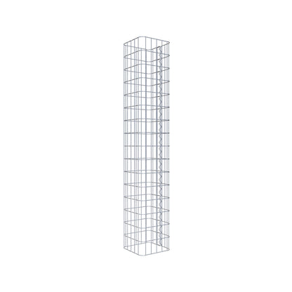 Gabionpelare vinkelrät 27 cm x 27 cm, 160 cm höjd, MW 5 cm x 10 cm