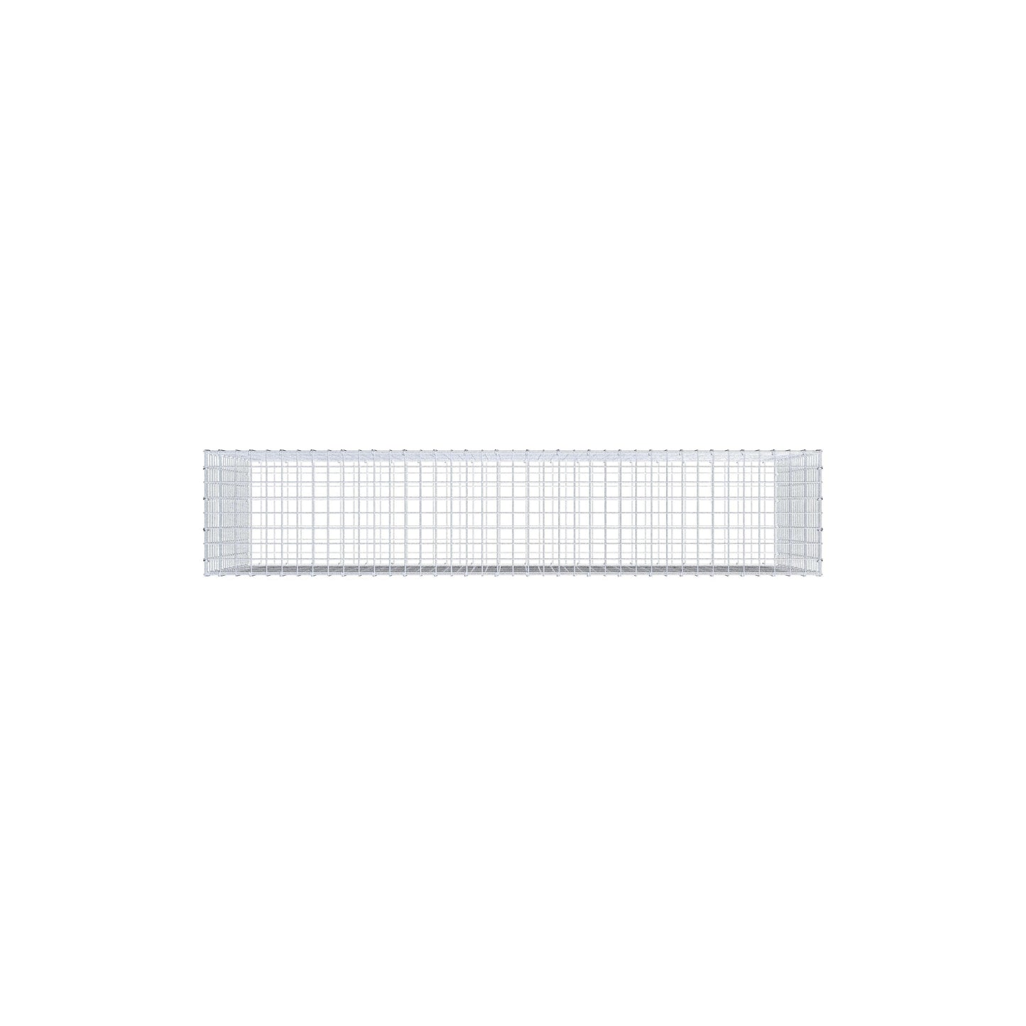 Gabion 200 cm x 100 cm x 40 cm (L x H x P), mailles 5 cm x 5 cm, anneau en C