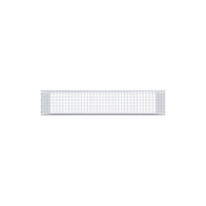 Gabion 200 cm x 100 cm x 40 cm (L x H x P), mailles 5 cm x 5 cm, anneau en C