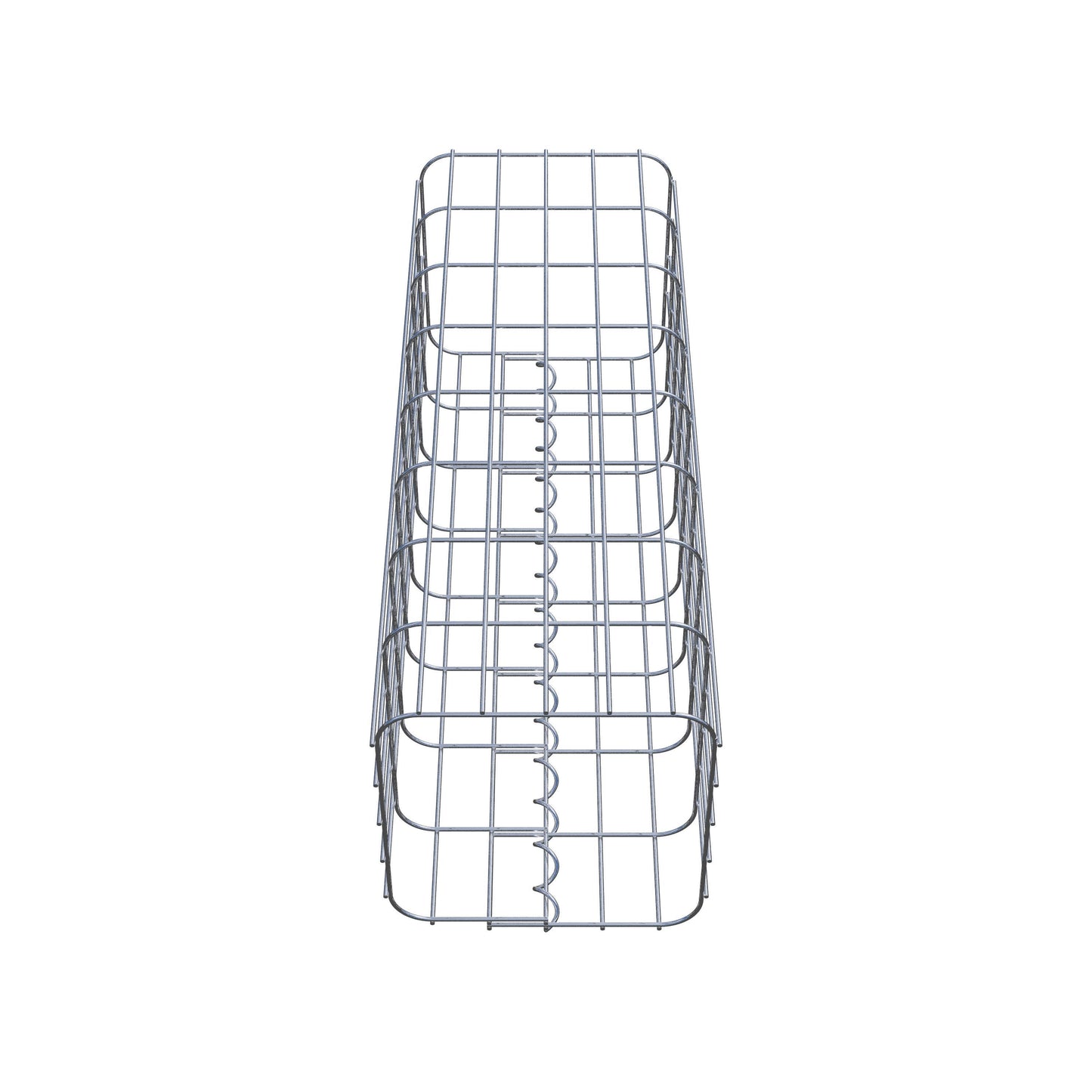 Gabionpelare fyrkant 27 cm x 27 cm, 80 cm hög, MW 5 cm x 10 cm