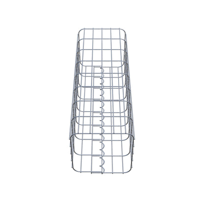 Gabionpelare fyrkant 27 cm x 27 cm, 80 cm hög, MW 5 cm x 10 cm