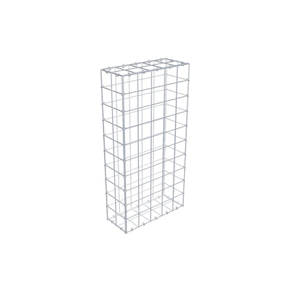 Gabione 100 cm x 20 cm x 50 cm (L x H x T), Maschenweite 10 cm x 10 cm, C-Ring