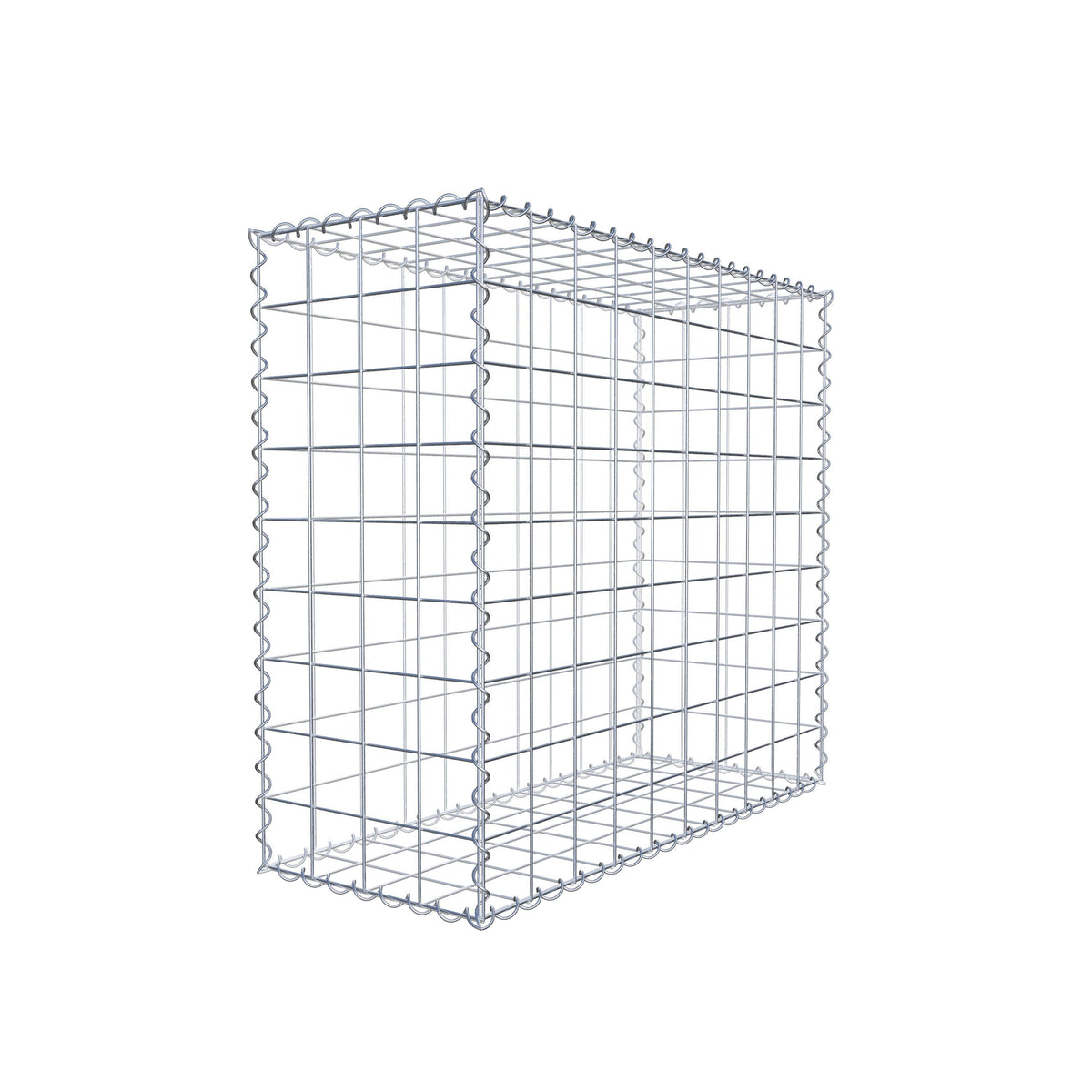 Gabion 100 cm x 90 cm x 40 cm (L x H x D), maskestørrelse 10 cm x 10 cm, spiral
