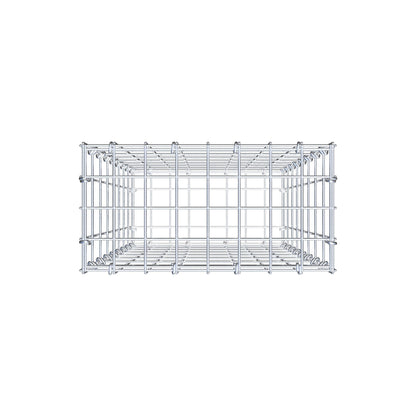 Gabion 80 cm x 40 cm x 20 cm (L x H x D), mesh size 5 cm x 10 cm, C-ring