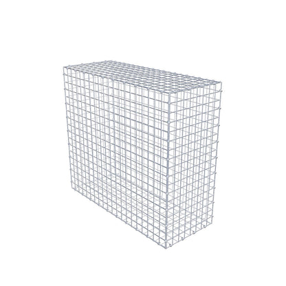 Gabion 100 cm x 90 cm x 40 cm (L x H x D), maskstorlek 5 x 5 cm, spiralring