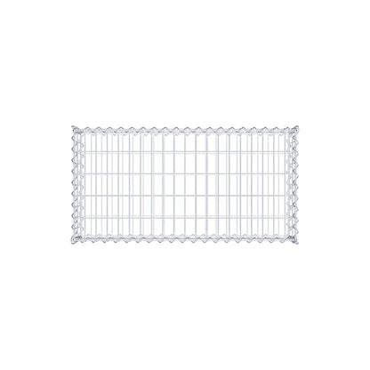 Gabion 100 cm x 20 cm x 50 cm (L x H x D), maskstorlek 5 cm x 10 cm, spiral