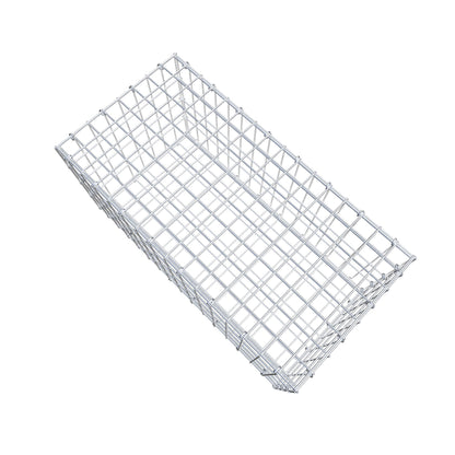 Gavión 80 cm x 40 cm x 40 cm (L x A x P), luz de malla 5 cm x 10 cm, anillo en C