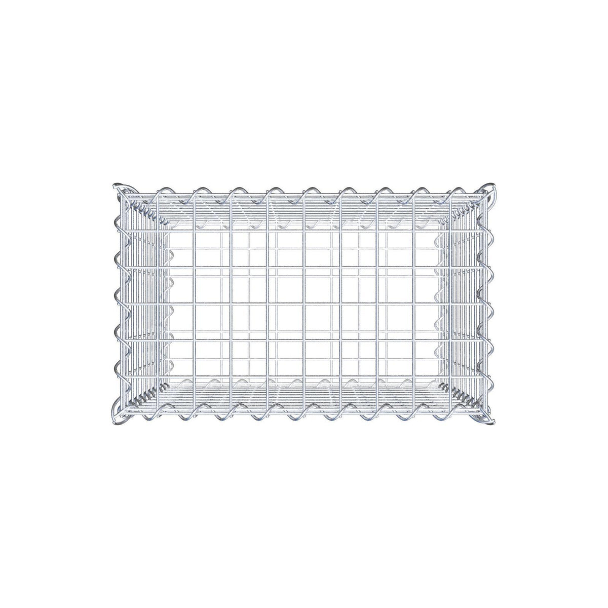 Gabbione 50 cm x 50 cm x 30 cm (L x H x P), maglia 5 cm x 5 cm, spirale