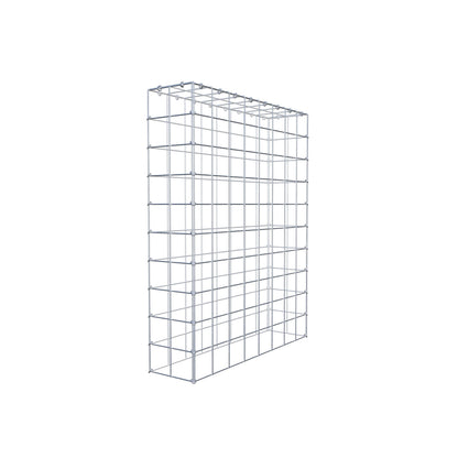 Monteret gabion type 3 100 cm x 80 cm x 20 cm (L x H x D), maskestørrelse 10 cm x 10 cm, C-ring