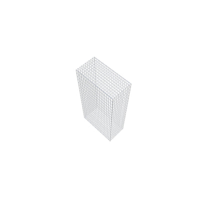 Gabion 200 cm x 100 cm x 50 cm (L x H x P), mailles 5 cm x 10 cm, anneau en C