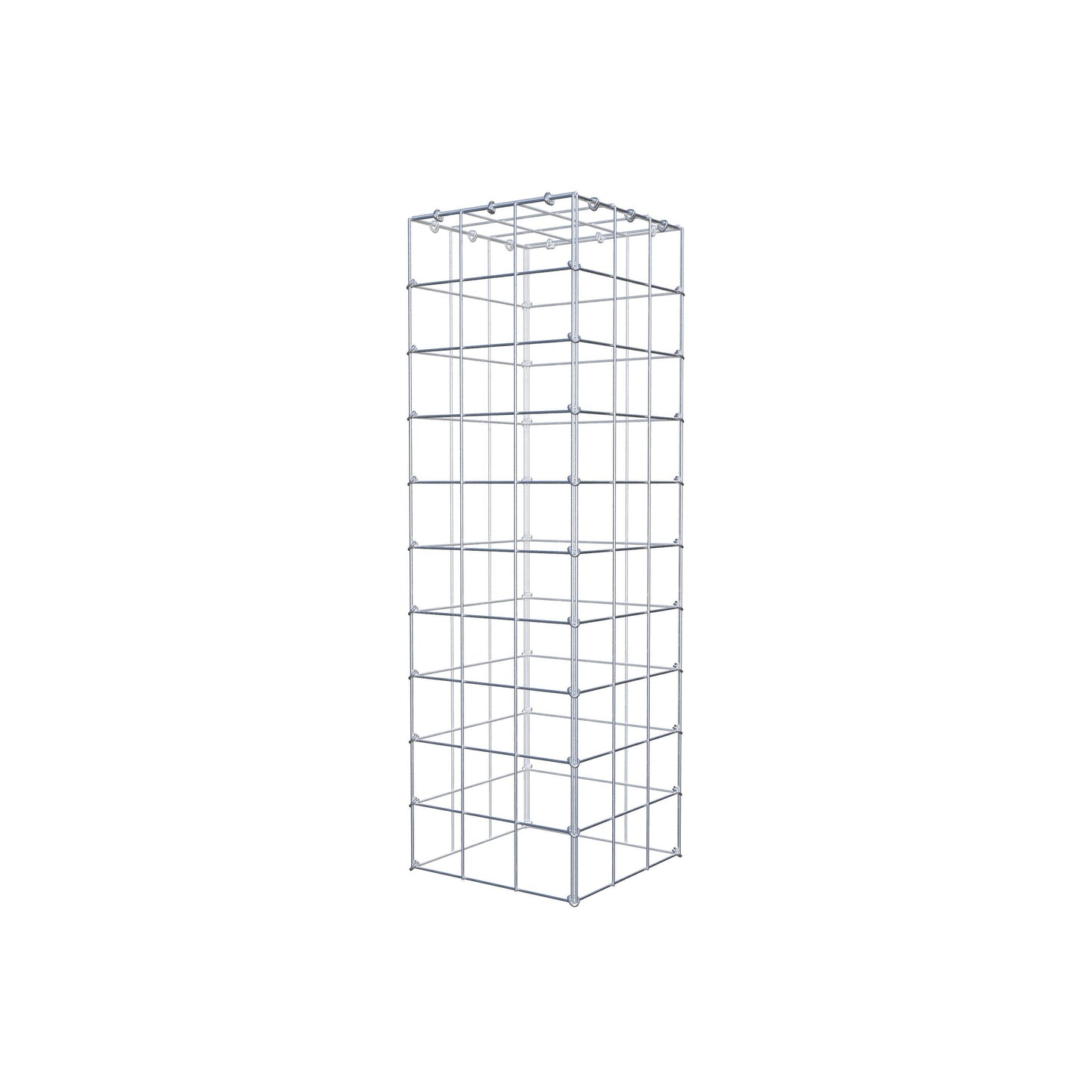 Gabião Tipo 3 100 cm x 30 cm x 30 cm (C x A x P), malhagem 10 cm x 10 cm, anel C