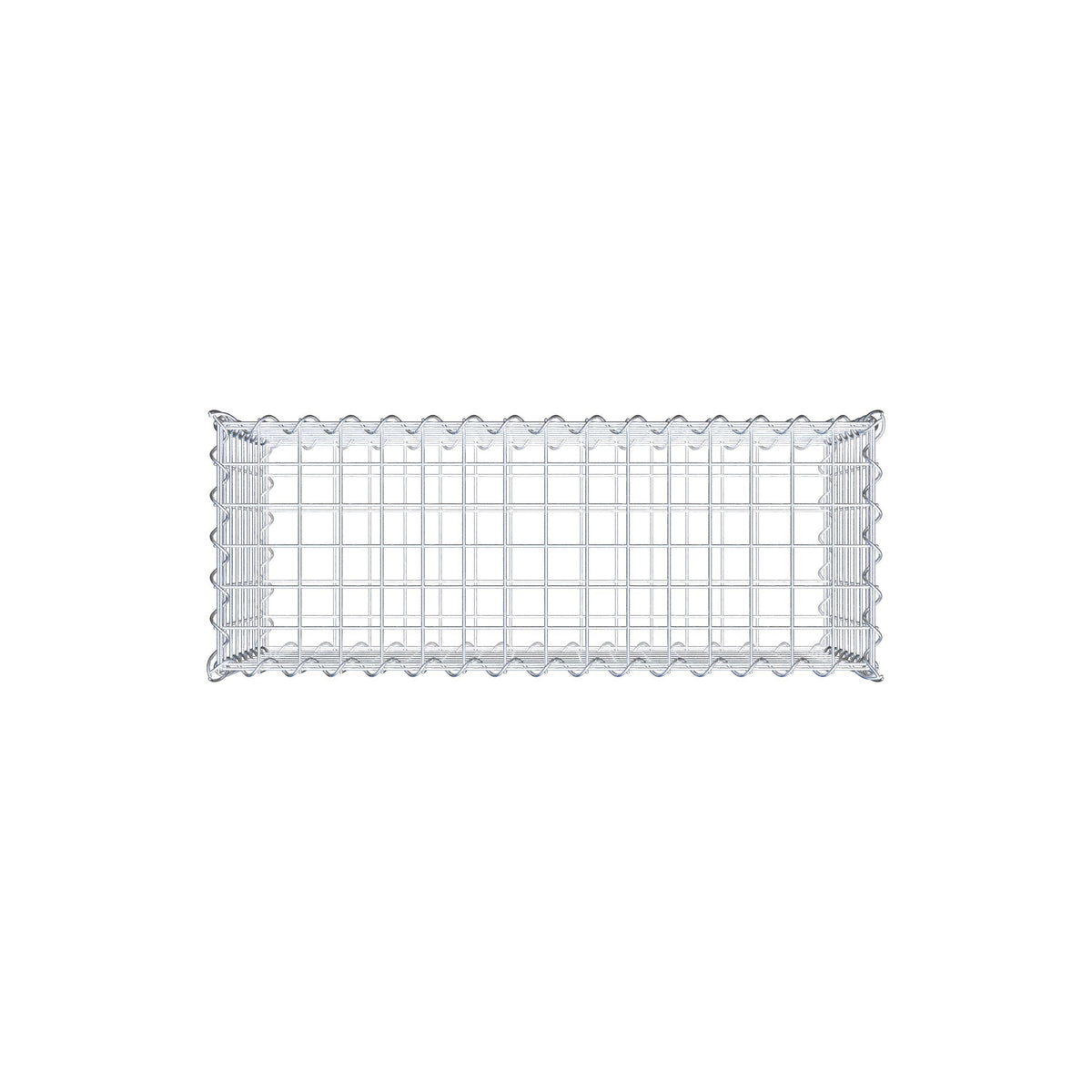 Gabion 80 cm x 40 cm x 30 cm (L x H x D), maskstorlek 5 cm x 5 cm, spiral