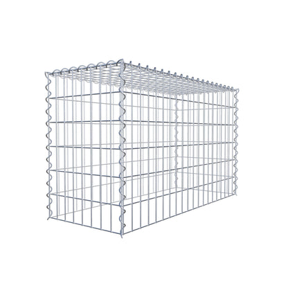 Gabion rapporté type 3 100 cm x 60 cm x 40 cm (L x H x P), mailles 5 cm x 10 cm, spirale