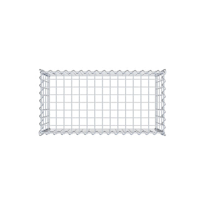 Opvokset gabion type 3 80 cm x 40 cm x 40 cm (L x H x D), maskestørrelse 5 cm x 10 cm, spiral