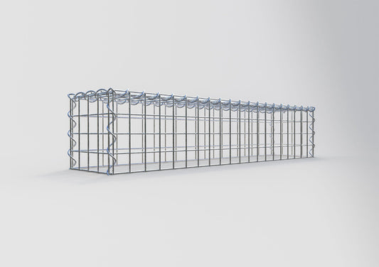 Opvokset gabion type 3 100 cm x 20 cm x 20 cm (L x H x D), maskestørrelse 5 cm x 5 cm, spiral