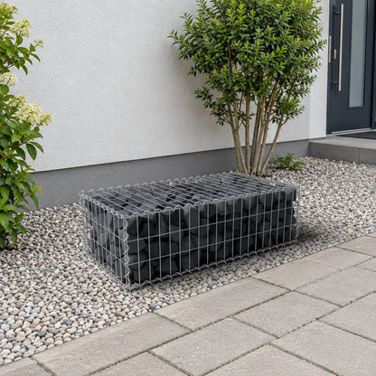 Gabion 100 cm x 30 cm x 50 cm (L x H x D), mesh size 5 cm x 10 cm, spiral