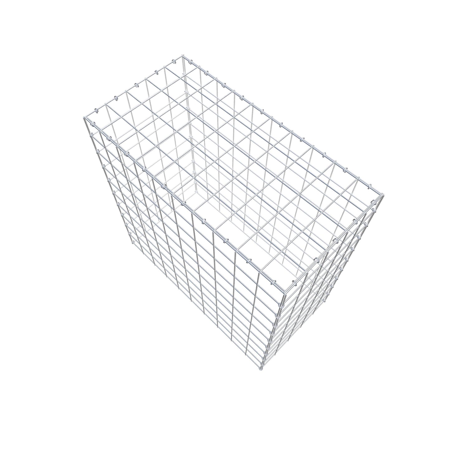 Mounted gabion type 3 100 cm x 100 cm x 50 cm (L x H x D), mesh size 10 cm x 10 cm, C-ring
