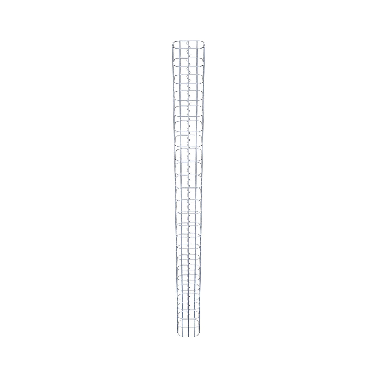 Gabionsøjle firkantet 17 cm x 17 cm, 230 cm høj, MW 5 cm x 10 cm