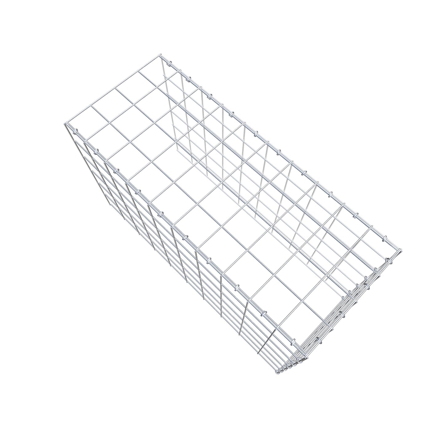 Gavión complementario de tipo 4 100 cm x 60 cm x 40 cm (L x A x P), malla 10 cm x 10 cm, anillo en C