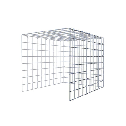 Fourche rapportée type 4 50 cm x 40 cm x 40 cm (L x H x P), mailles 5 cm x 5 cm, anneau C