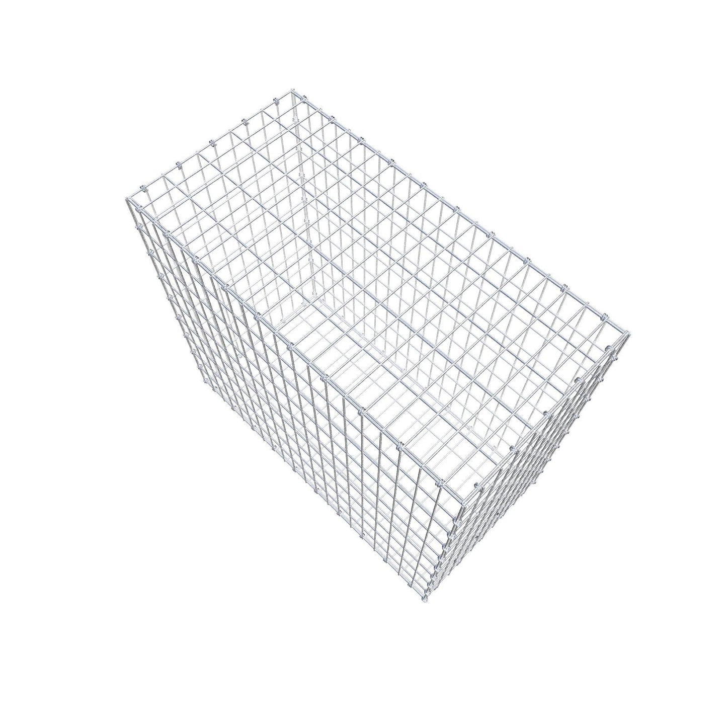 Gabion 100 cm x 90 cm x 50 cm (L x H x D), maskstorlek 5 x 10 cm, spiralring