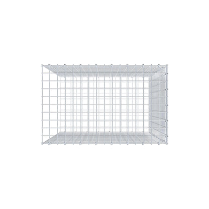 Anbaugabione Typ 2 100 cm x 80 cm x 50 cm (L x H x T), Maschenweite 5 cm x 5 cm, C-Ring