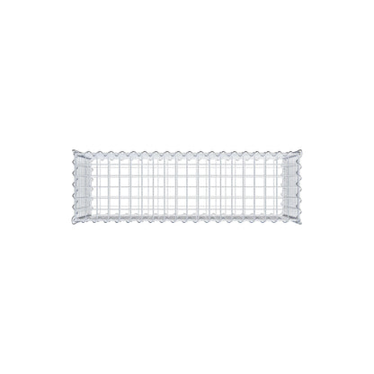 Sats med 2 gabioner 100 cm x 50 cm x 30 cm (L x H x D), maskstorlek 5 x 5 cm, spiral