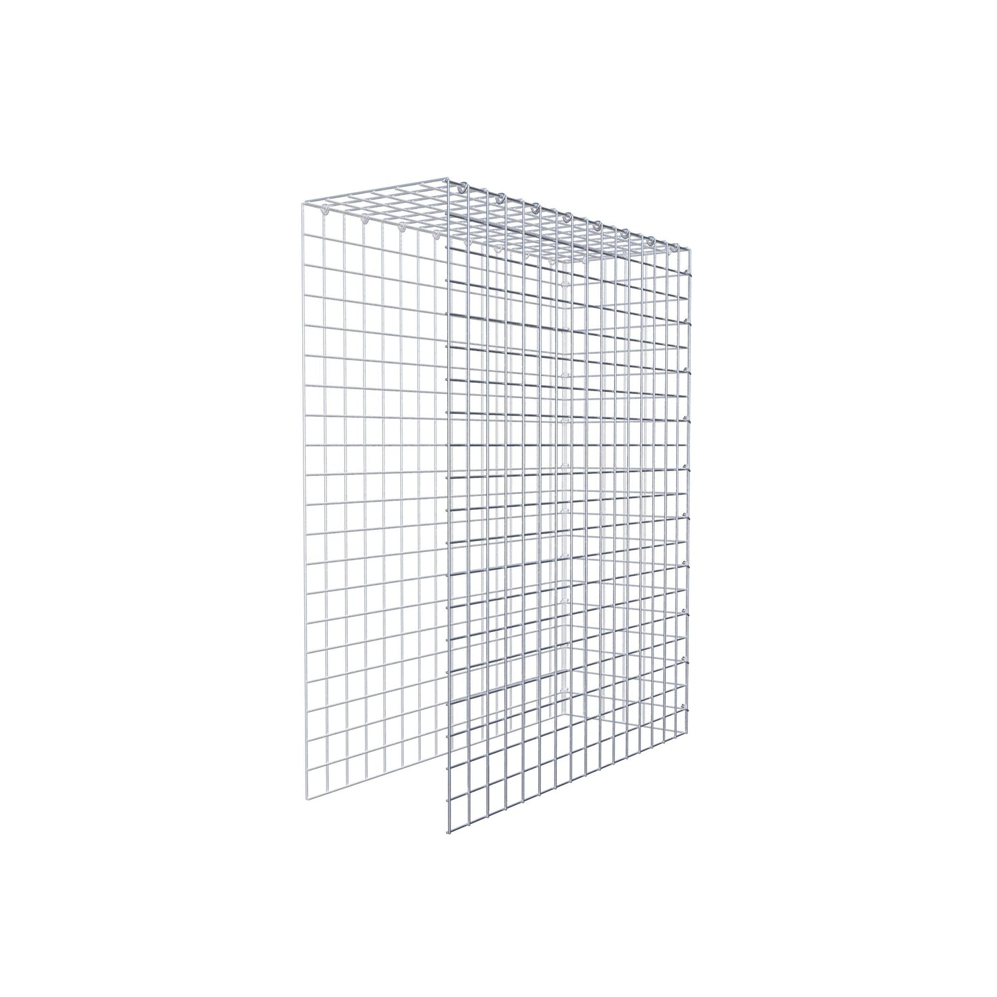 Anbaugabione Typ 4 100 cm x 80 cm x 30 cm (L x H x T), Maschenweite 5 cm x 5 cm, C-Ring