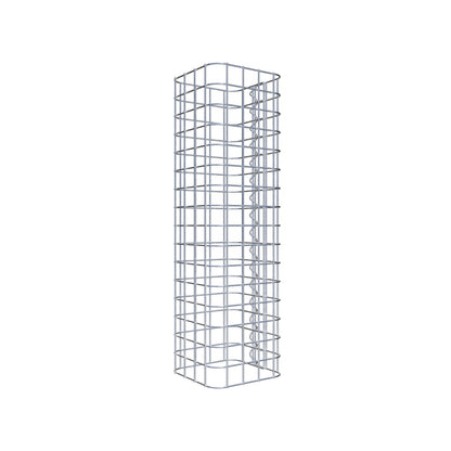 Colonne de gabion carrée 22 cm x 22 cm, hauteur 80 cm, MW 5 cm x 5 cm