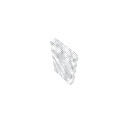 Monteret gabion type 2 200 cm x 100 cm x 20 cm, maskestørrelse 5 cm x 10 cm, C-ring