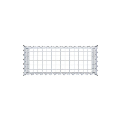Gabião tipo 3 80 cm x 40 cm x 30 cm (C x A x P), malhagem 5 cm x 5 cm, espiral