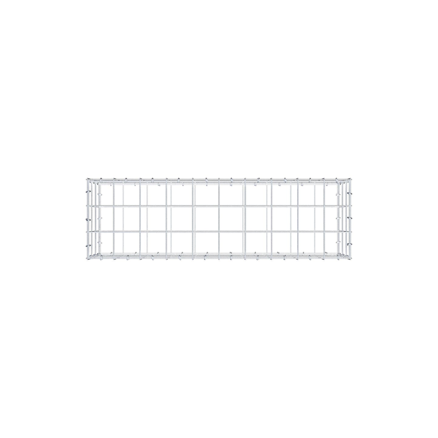 Gabion 100 cm x 30 cm x 30 cm (L x H x D), maskestørrelse 10 cm x 10 cm, C-ring