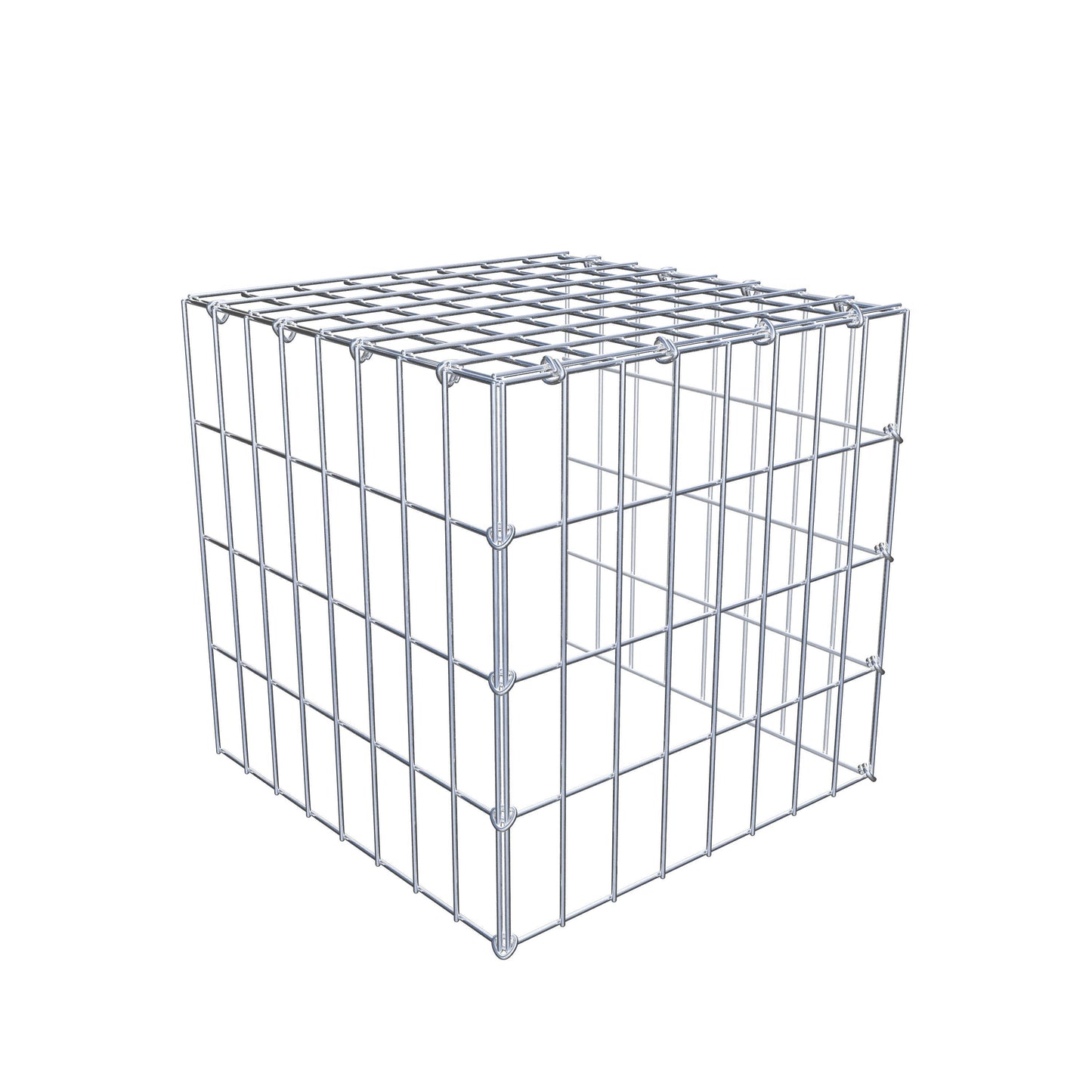 Gavión adicional tipo 4 40 cm x 40 cm x 40 cm (L x A x P), malla 5 cm x 10 cm, anillo en C