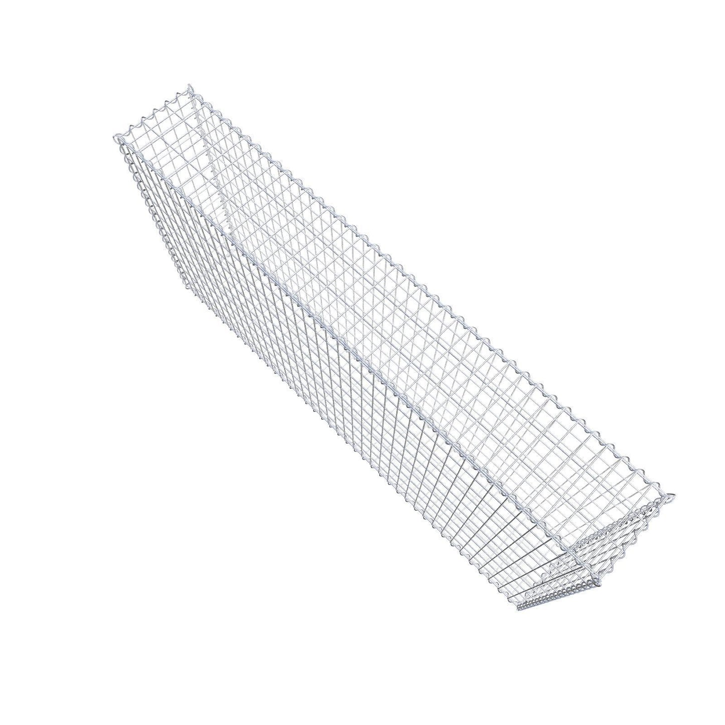 Gabion 200 cm x 100 cm x 30 cm (L x H x D), maskestørrelse 5 cm x 10 cm, spiral