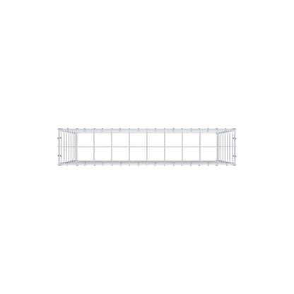 Monteret gabion type 3 100 cm x 80 cm x 20 cm (L x H x D), maskestørrelse 10 cm x 10 cm, C-ring