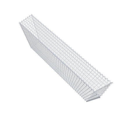 Gabione 200 cm x 100 cm x 30 cm (L x H x T), Maschenweite 5 cm x 5 cm, Spirale