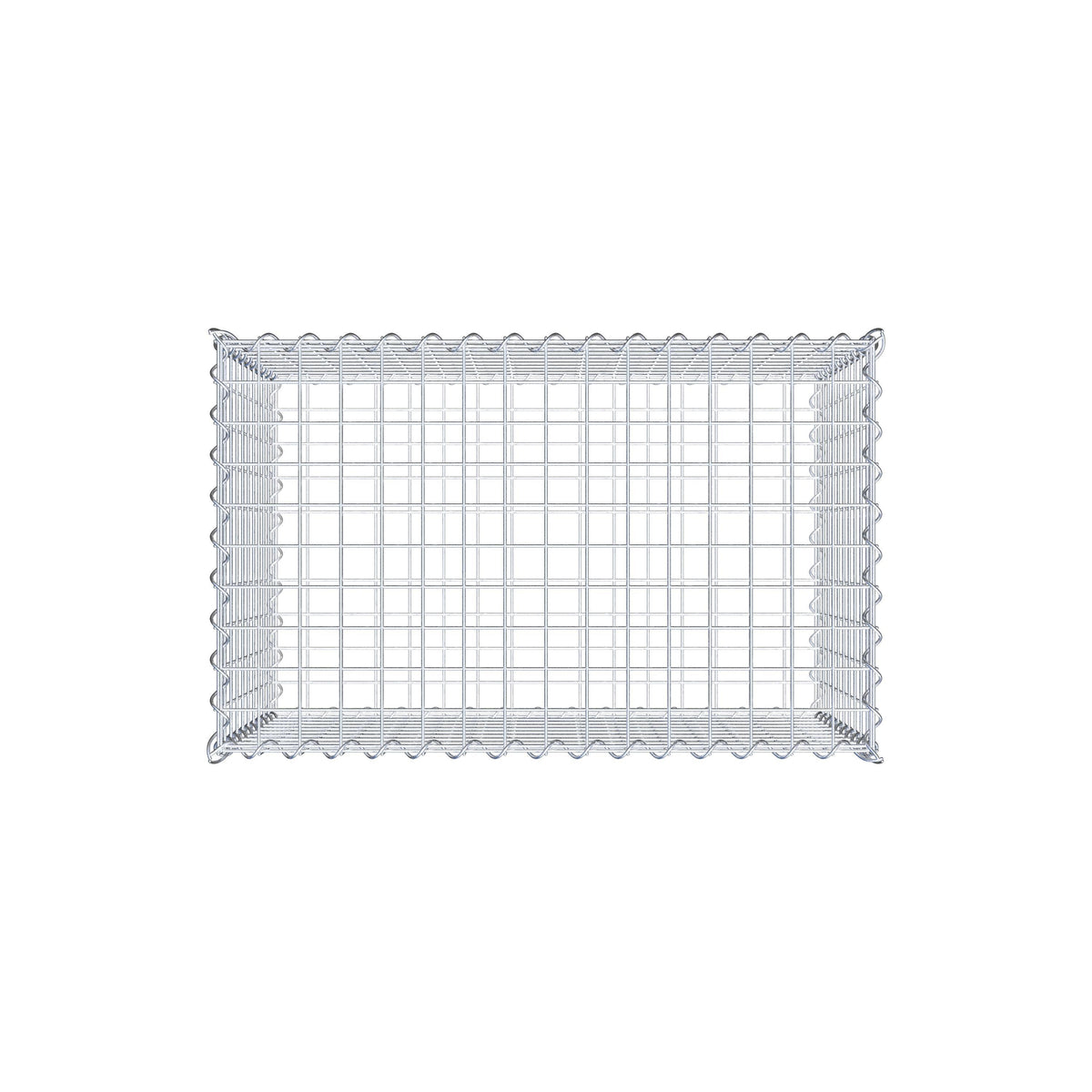 Gabion 80 cm x 50 cm x 50 cm (L x H x D), mesh size 5 cm x 5 cm, spiral