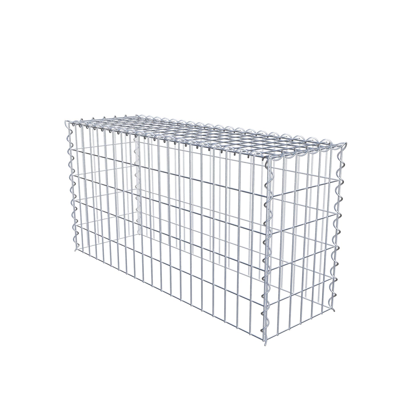 Gabbione aggiuntivo tipo 3 100 cm x 50 cm x 30 cm (L x A x P), maglia 5 cm x 10 cm, spirale