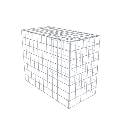 Monteret gabion type 4 100 cm x 80 cm x 50 cm (L x H x D), maskestørrelse 10 cm x 10 cm, C-ring