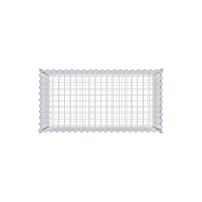 Gabion 100 cm x 50 cm x 50 cm (L x H x D), maskestørrelse 5 cm x 5 cm, spiral