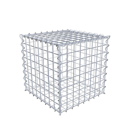 Gabião 40 cm x 40 cm x 40 cm (C x A x P), malhagem 5 cm x 5 cm, espiral