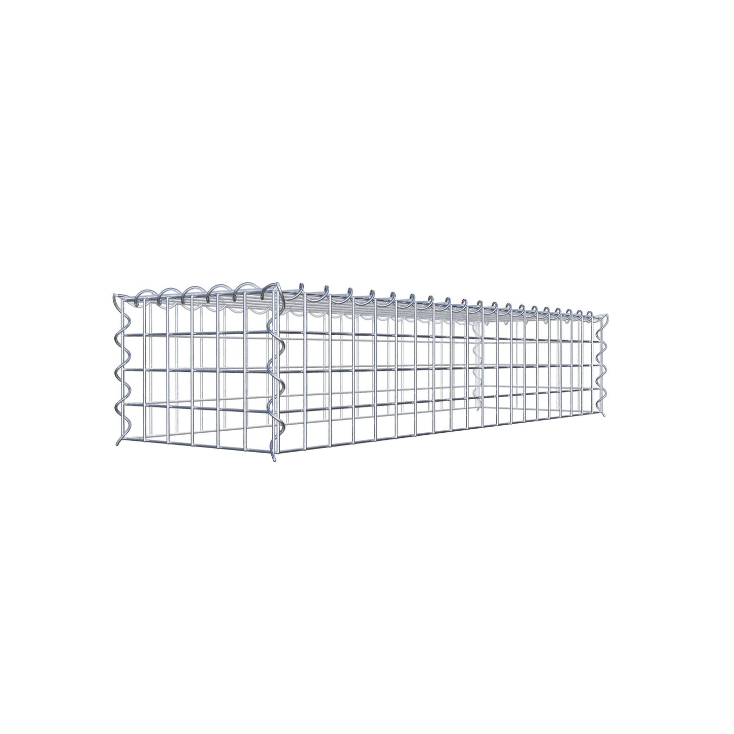 Add-on schanskorf type 3 100 cm x 20 cm x 30 cm (L x H x D), maaswijdte 5 cm x 5 cm, spiraalvormig