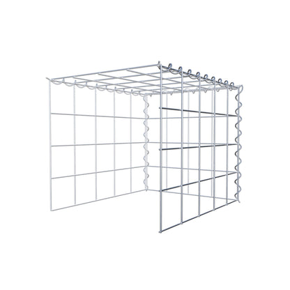 Anbaugabione Typ 4 50 cm x 40 cm x 40 cm (L x H x T), Maschenweite 10 cm x 10 cm, Spirale
