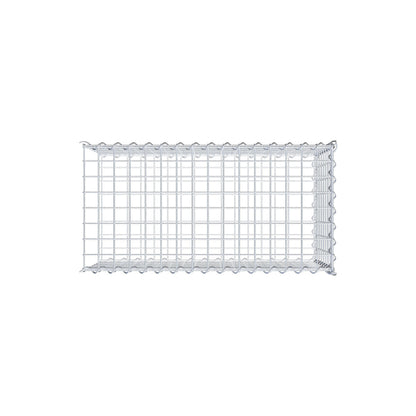 Extra gabion typ 2 80 cm x 40 cm x 40 cm (L x H x D), maskstorlek 5 cm x 5 cm, spiral