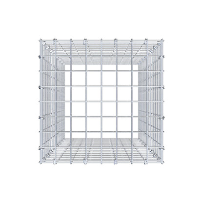 Monteret gabion type 3 80 cm x 40 cm x 40 cm (L x H x D), maskestørrelse 5 cm x 5 cm, C-ring