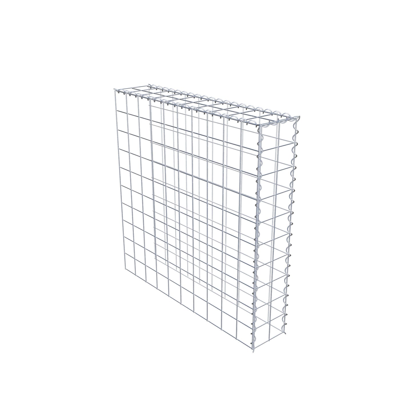 Anbaugabione Typ 4 100 cm x 100 cm x 20 cm (L x H x T), Maschenweite 10 cm x 10 cm, Spirale