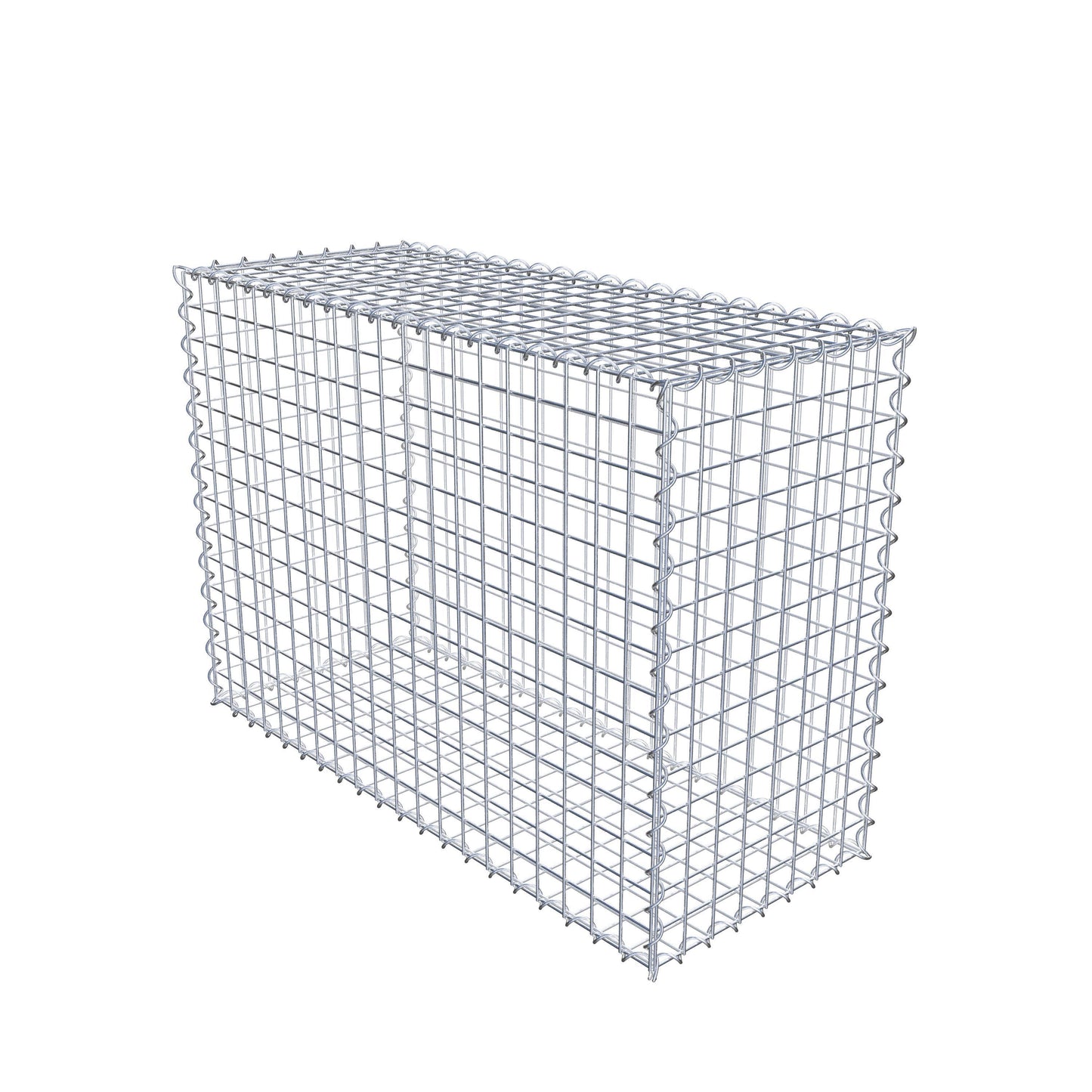 Gabione 100 cm x 70 cm x 40 cm (L x H x T), Maschenweite 5 cm x 5 cm, Spirale