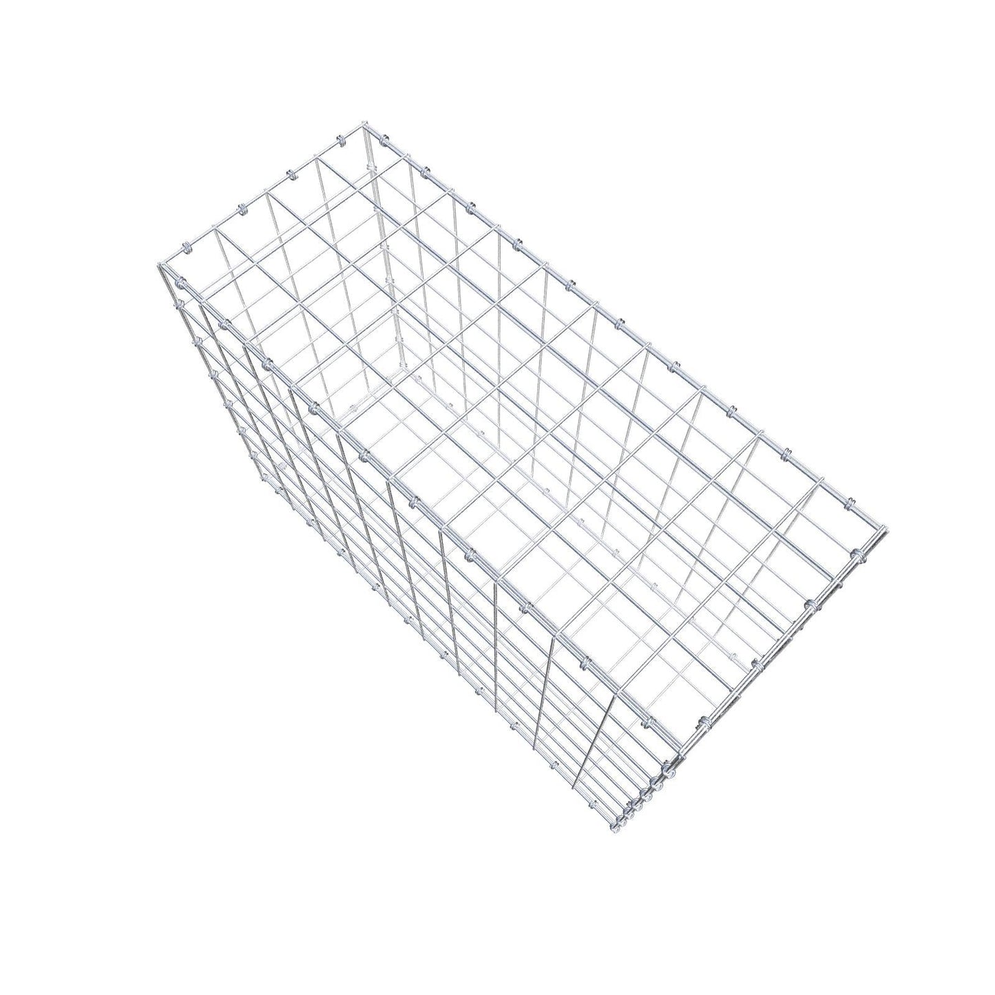 Gabião 100 cm x 70 cm x 40 cm (C x A x P), malhagem 10 x 10 cm, anel espiral